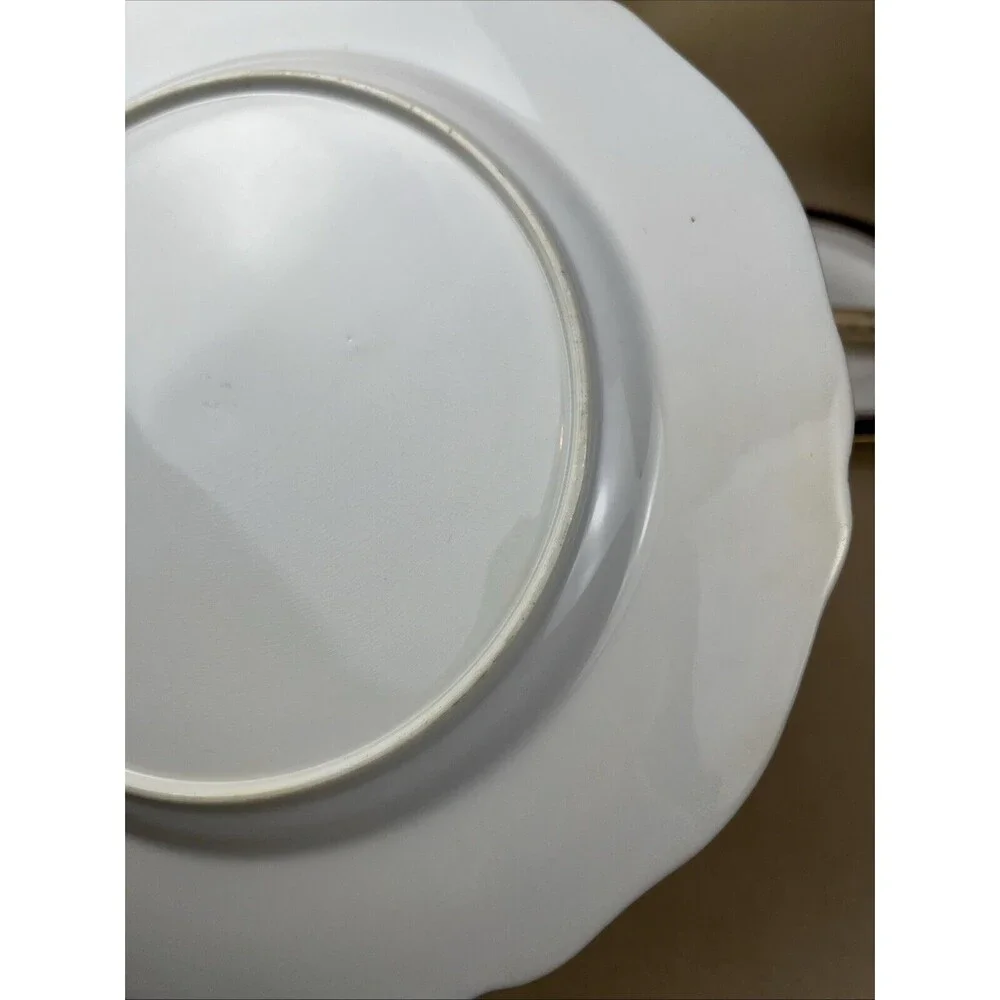 2 HTF Antique Spode Copeland‎ Cobalt Blue Gold Trim R7767 Dinner Plate 9 3/4”